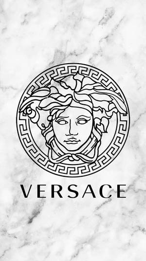 Versace Logo Cloud White Background Wallpaper