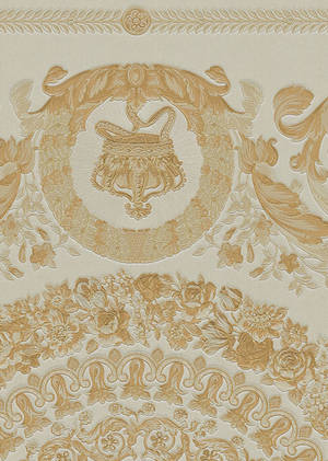 Versace Logo Golden Design Wallpaper