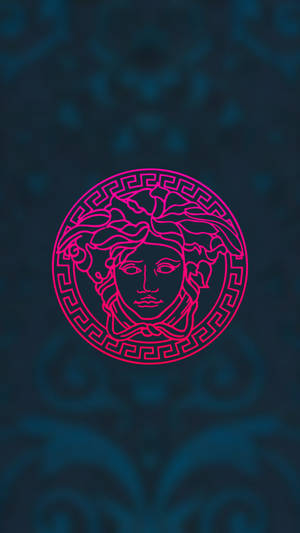 Versace Logo Simple Phone Wallpaper
