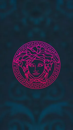Versace Logo Simple Phone Wallpaper