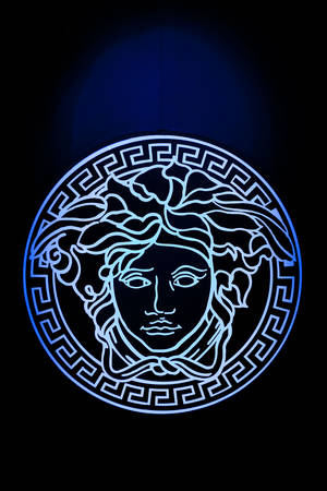 Versace Men Logo Black Portrait Wallpaper