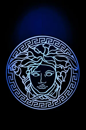 Versace Men Logo Black Portrait Wallpaper