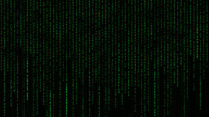 Vertical Neon Green Matrix Wallpaper