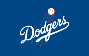 Very Basic Blue Dodgers Logo Wallpaper