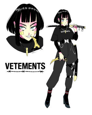 Vetements Anime Girl Wallpaper