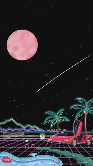 Vibey 80's Art Wallpaper