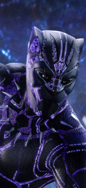 Vibranium Suit Black Panther Android Wallpaper