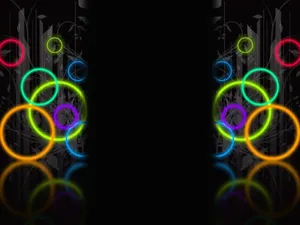 Vibrant Abstract Lights Illuminate In The Dark. Wallpaper