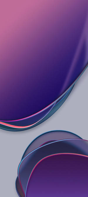 Vibrant Abstract Purple Discs Displayed On Oneplus 9r Screen Wallpaper