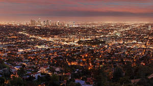 Vibrant Aerial Photo Of Los Angeles 4k Wallpaper