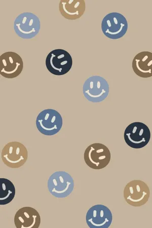 Aesthetic Wallpaper, Wallpaper for IPhone, Smiley Face Wallpaper