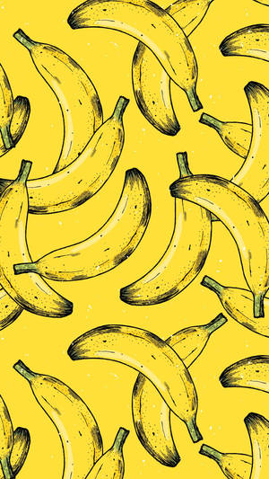 Vibrant Animated Plantain Illustration Wallpaper