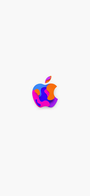 Vibrant Apple Logo Iphone Wallpaper