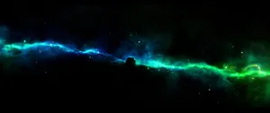 Vibrant Blue Green Galaxy Wallpaper