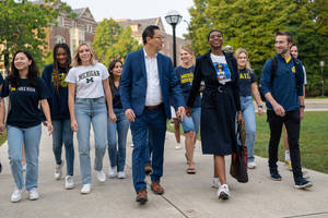 Vibrant Campus Life At The University Of Michigan-ann Arbor Wallpaper