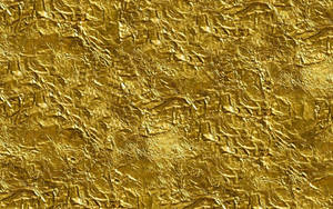 Vibrant Crushed Gold Foil Texture Wallpaper