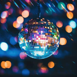 Vibrant Disco Ball Lights Wallpaper