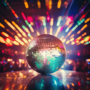 Vibrant Disco Ball Nightclub Scene Wallpaper