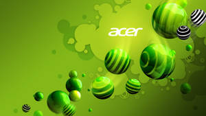Vibrant Green And White Acer Logo Wallpaper