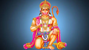 Vibrant Lord Hanuman 3d Art Wallpaper