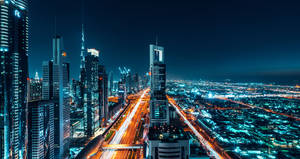 Vibrant Nightlife In Dubai 4k Wallpaper