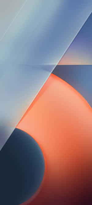 Vibrant Orange And Blue Color Combination Wallpaper