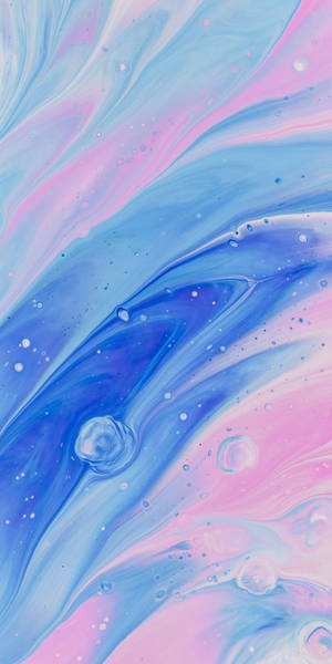 Vibrant Pink And Blue Hydro Dip Pattern Wallpaper