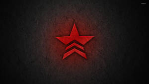 Vibrant Red Star, Symbol Of Renegade Wallpaper