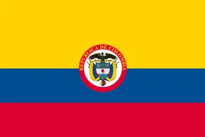 Vibrant Republic Of Colombia Flag Wallpaper