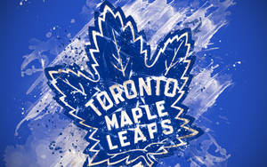 Vibrant Toronto Maple Leafs Abstract Art Wallpaper