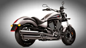 Victory Motorcycle Gleaming On An Open Road Wallpaper