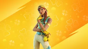 Video Game Character Aura Fortnite 1366x768 Wallpaper