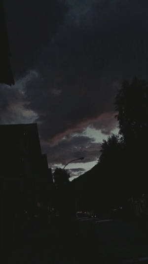 View Of A Dim Sky Dark Grunge Aesthetic Wallpaper