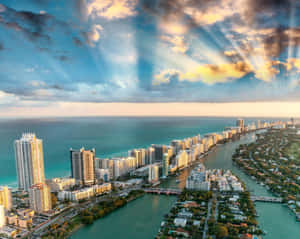 View Of Miami In 4k Resolution Wallpaper