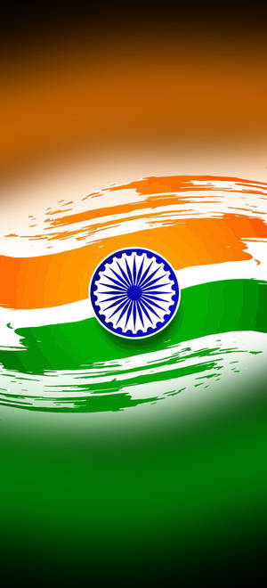 Vignette Indian Flag Mobile Wallpaper