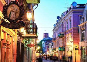 Vilnius Pilies Street Wallpaper