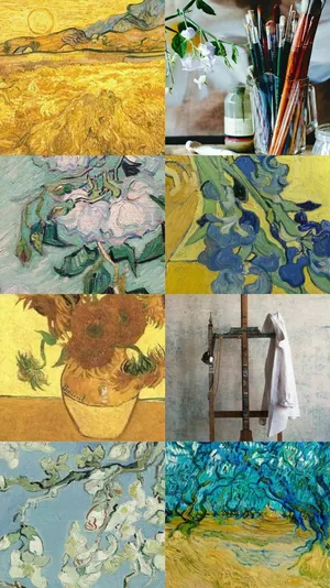 Vincent Van Gogh Aesthetic Painting Wallpaper