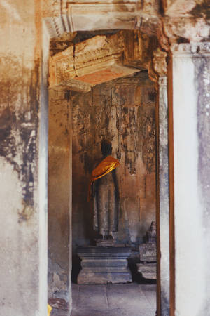 Vintage Angkor Wat Temple Cambodia Wallpaper