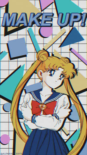 Vintage Anime Sailor Moon Manga Series Wallpaper