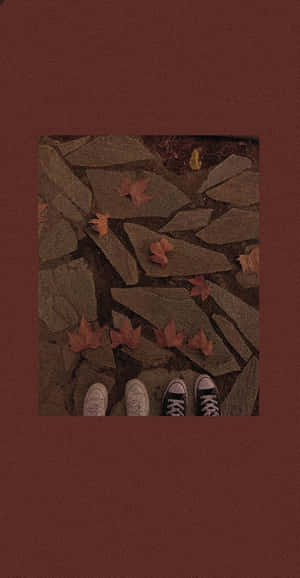 Vintage Autumn Shoes Edit Phone Wallpaper