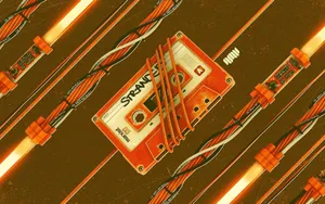 Vintage Cassette Tape 70s Aesthetic Desktop Wallpaper
