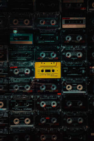 Vintage Cassette Tape Collection Wallpaper