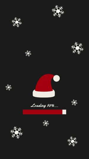 Vintage Christmas Santa Hat Wallpaper