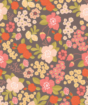 Vintage_ Floral_ Pattern_1970s Wallpaper