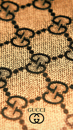 Vintage Gucci Designer Logo Pattern Wallpaper