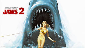 Vintage Jaws 2 Poster Wallpaper