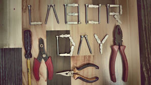 Vintage Labor Day Essential Tools Wallpaper