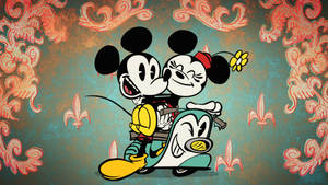 Vintage Mickey And Minnie Mouse Wallpaper