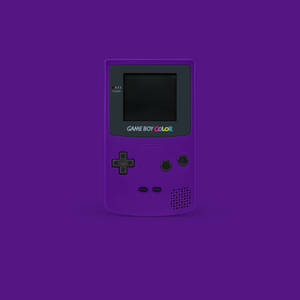 Vintage Purple Game Boy Color Handheld Console Wallpaper