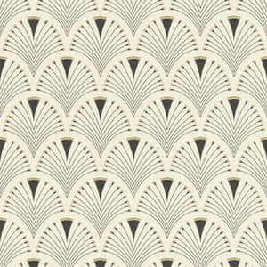 Vintage Rasch Cream Fan Wallpaper